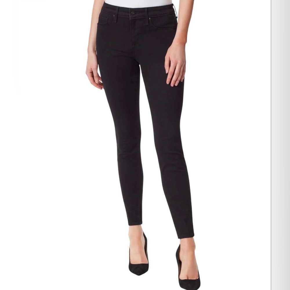 Jessica Simpson Black Kiss Me Skinny Jeans Women’s 16 Dark Wash Casual Mid Rise